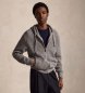 Polo Ralph Lauren Gray hooded knit jacket