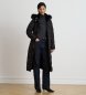 Lauren Ralph Lauren Casaco de penas com pelo sintético preto