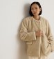 Lauren Ralph Lauren Beige jas van synthetisch bont