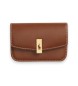 Polo Ralph Lauren Carteira de couro Over Card marrom