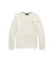 Polo Ralph Lauren Baumwollpullover mit weißem Rundhalsausschnitt