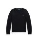 Polo Ralph Lauren Pull en coton à col rond noir