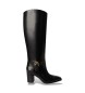 Lauren Ralph Lauren Stivale alto Raelynn in pelle lucida nera