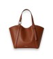 Lauren Ralph Lauren Lille Tasha tote-taske i brunt nappaskind