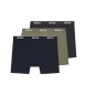 BOSS Set van 3 lange boxershorts Power multicolor