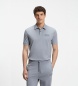 BOSS Polo Paddy Structure gris azulado