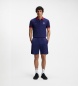 BOSS Polo Paddy com detalhes de bandeira marinho