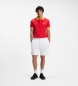 BOSS Polo Paddy com detalhes de bandeira vermelho