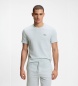 BOSS Waffel-T-Shirt hellblau