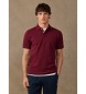 Hackett London Burgundy H Logo Polo