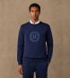 Hackett London Sweat H Crew bleu marine