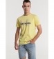 Six Valves Gelbes Palmenblätter-T-Shirt
