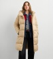 Pepe Jeans Gewatteerde jas Lauren Long beige