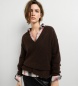 Pepe Jeans Ashley V Brown Sweater