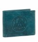 Lois Jeans Brieftasche aus Leder 12301 blau -11,5x9cm