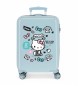 Joumma Bags Cabin Suitcase Hello Kitty You are Cute rigid light blue -38x55x20cm