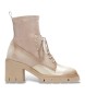 Hispanitas Läderboots Zurich beige kräm