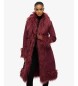 Superdry Kappa Long Afghan vinröd
