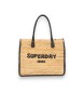 Superdry Sac cabas en cuir Luxe Beach beige