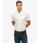 Superdry Camisa City Cotton Linen branca