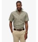 Superdry Camisa City Cotton Linen verde