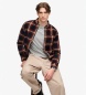 Superdry Bomba?na srajca Lumberjack, mornarsko modra, rde?a