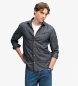 Superdry Chemise Essentials Chambray bleu marine