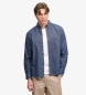 Superdry Preppy Oxford Hemd Marineblau