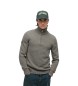 Superdry Henley gris en tricot