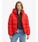 Superdry Gesteppte Jacke Hooded Sports rot