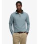 Superdry Camisola Clássica Essential meia zip azul