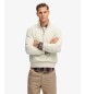 Superdry Sudadera Essential Logo media cremallera beige