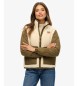 Superdry Fleece Hybrid jas beige