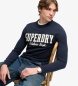 Superdry Camiseta Applique marinho