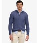 Superdry Preppy Cable Half Zip Sweater in blue