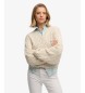 Superdry Pull oversize à torsades beige