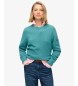 Superdry Pull ample turquoise