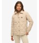 Superdry Beige gesteppte Chore-Liner-Jacke