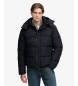 Superdry Premium sort jakke med hætte