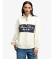 Superdry Beige sweater met halve rits Ornate Script