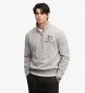 Superdry Sudadera con media cremallera Vintage Athletic Half gris