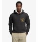 Superdry Moletom com capuz Tokyo Narrative Loose Hood preto