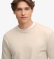 Superdry Beige Slub Waffle Long Sleeve T-Shirt