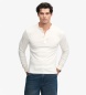 Superdry Wit gebroken Woven Placket T-shirt