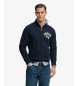 Superdry Moletom Vintage Athletic Half Zip azul