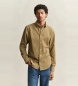 Gant Taupe-farbenes Cordhemd Archive Shield