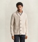 Gant Beige geribbelde cardigan