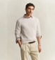Gant Trui met ronde hals, wolmix met alpaca, beige