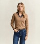 Gant Maglione in maglia a trecce verde kaki