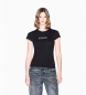 A|X Armani Exchange Camiseta Up For Party con pedrería negro